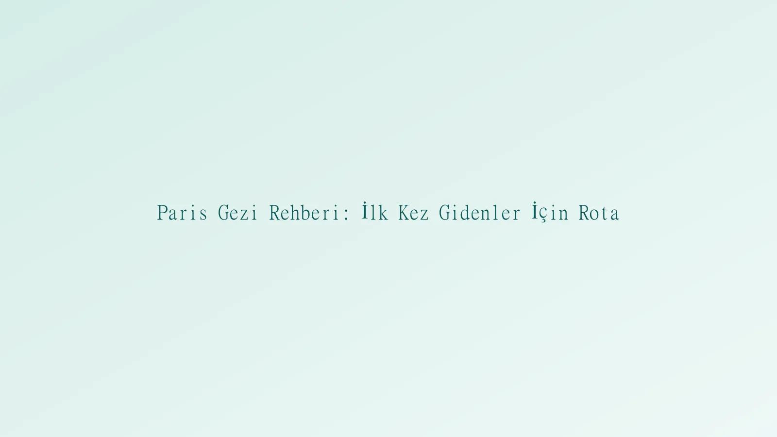 Paris gezi manzarası
