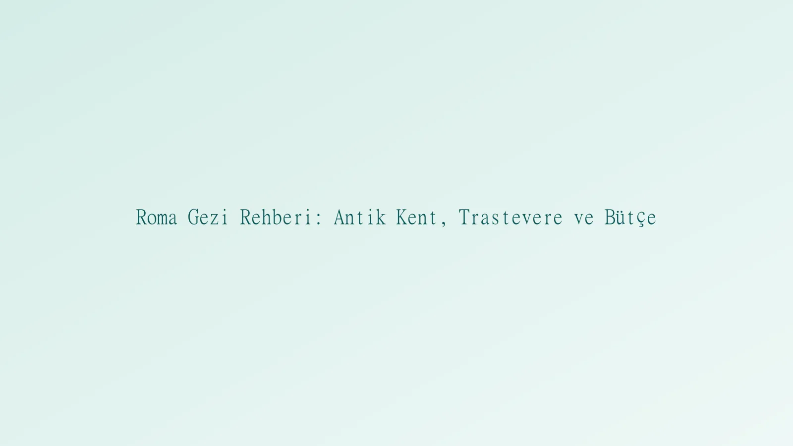 Roma Koloseum ve antik forum manzarası